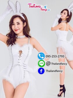 ชุดคอสเพลย์บันนี่เกิร์ล Cosplay Bunny ชุดกระต่ายบันนี่ ชุดกระต่ายวันพีช ชุดเพลย์เกิร์ล ชุดพีอาร์ ชุดแฟนซีสัตว์ ชุดแฟนซีกระต่ายสีขาวพร้อมหูกระต่ายเข้าเซ็ท