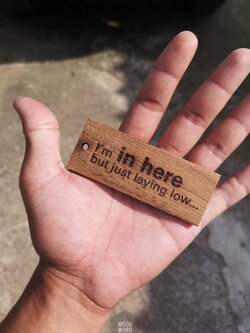 พวงกุญแจไม้สัก