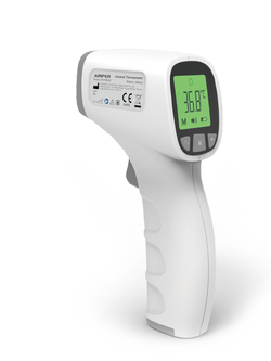 เครื่องวัดอุณหภูมิร่างกายทางหน้าผากแบบอินฟราเรด JUMPER Non-Contact Infrared Thermometer รุ่น JPD-FR202