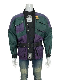 เสื้อขี่มอเตอร์ไซด์( มือสอง) F 006: อก 50" ยาว 27" (XL) **TECHNO**