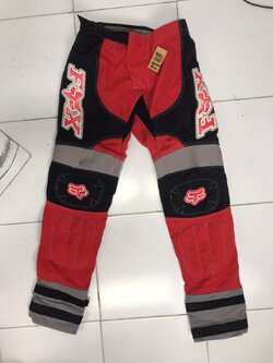 กางเกงขี่มอเตอร์ไซด์ ( มือสอง ) E&A 080 : เอว 26" ยาว 30" ** Fox **