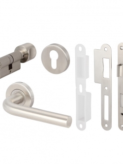 ชุดมือจับก้านโยกประตู HAFELE ENTRANCE 499.10.101