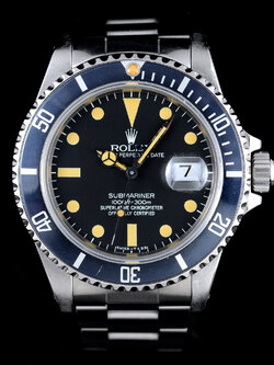 **ขายแล้ว** Rolex Submariner GHOST T<25 Ref.16800 หน้าปัดสีดำ พรายน้ำเฟด ขอบฟิล์มเดิมเฟดเป็นสีเทา สายOysterแท้ นาฬิกาปี1982 Automatic ขนาด 40 mm
