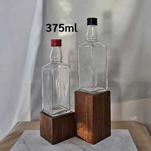 (บรรจุกล่องละ 70ใบ)ขวดแก้ว 375ml รุ่นJD+ฝาเกลียวเหล็กแบบล็อคขอบ