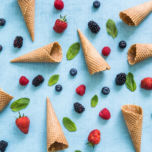 ✿ โคนไอศกรีม กรวยไอศกรีม