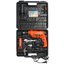 BLACK+DECKER ชุดสว่านกระแทกไฟฟ้า 13มม. 550W รุ่น HD555KMPR-B1