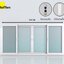HOFFEN PRO หน้าต่างไวนิล บานเลื่อน FSSF W5 240x110ซม. สีขาว พร้อมมุ้ง
