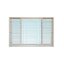 WELLINGTAN หน้าต่างอะลูมิเนียมติดเหล็กดัด บานเลื่อน SFS(D) ICWG1811-3P 180x110ซม.