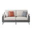 PULITO โซฟาหนัง 2 ที่นั่ง 180x90x85 ซม. รุ่น IVAR สีเทา