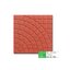 ดูร่าวัน ซีเมนต์ตกแต่งพื้น ลายพัดโพก 40x40x3.5ซม. สีแดง