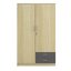 DELICATO ตู้เสื้อผ้า 2 บาน 120ซม. 2 ลิ้นชัก 120X55X185ซม.