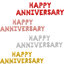 ฟอยล์เซท HAPPY ANNIVERSARY ขนาด 16'' A