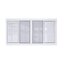 WELLINGTAN หน้าต่างไวนิล บานเลื่อน FSSF (มู่ลี่) KWB2411-4P 240x110ซม. สีขาว พร้อมมุ้ง