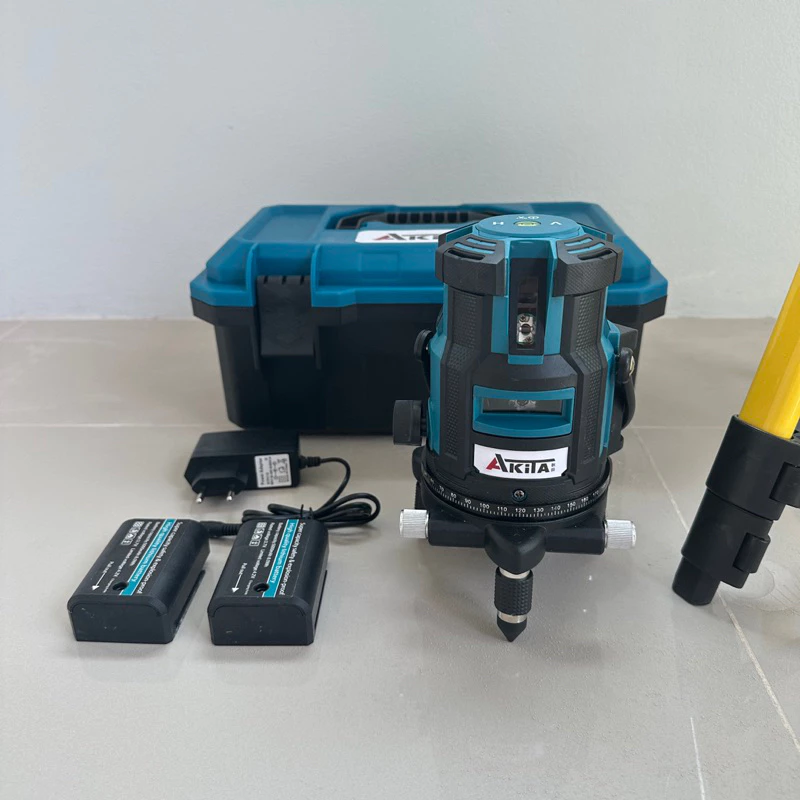 เลเซอร์ 5 เส้น แสงสีเขียว พร้อมขาตั้ง ยี่ห้อ AKITA