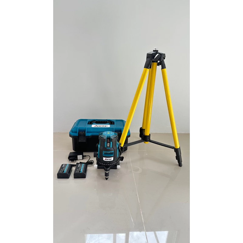 เลเซอร์ 5 เส้น แสงสีเขียว พร้อมขาตั้ง ยี่ห้อ AKITA